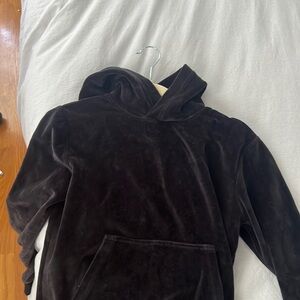 Aritzia velvet hoodie and pants